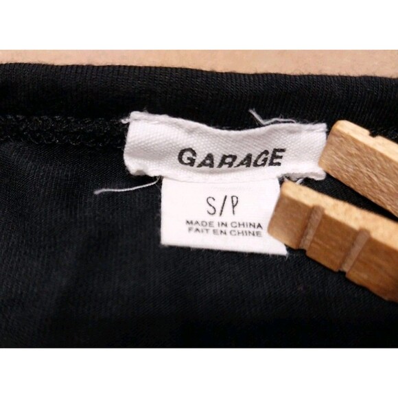 Garage Size Small Black Soft Tunic Shirt Dress Jersey Knit Bohemian Witchy Cute - Picture 3 of 11